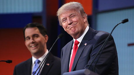 Donald Trump is currently the Republican frontrunner