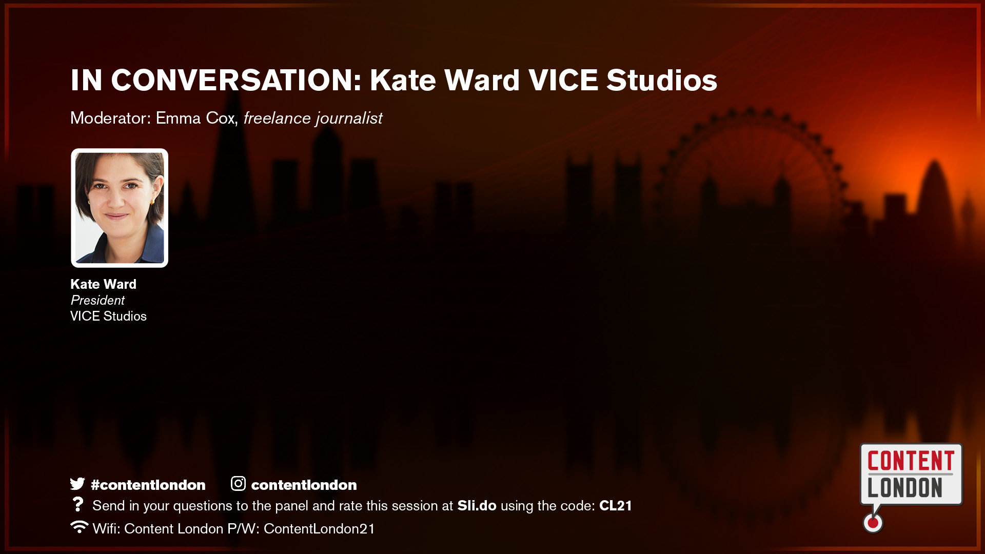 IN CONVERSATION: Kate Ward, VICE Studios